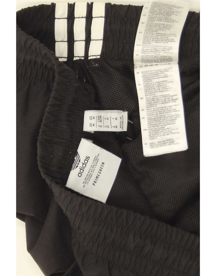 Pantaloncini sportivi da uomo Adidas medi neri in poliestere