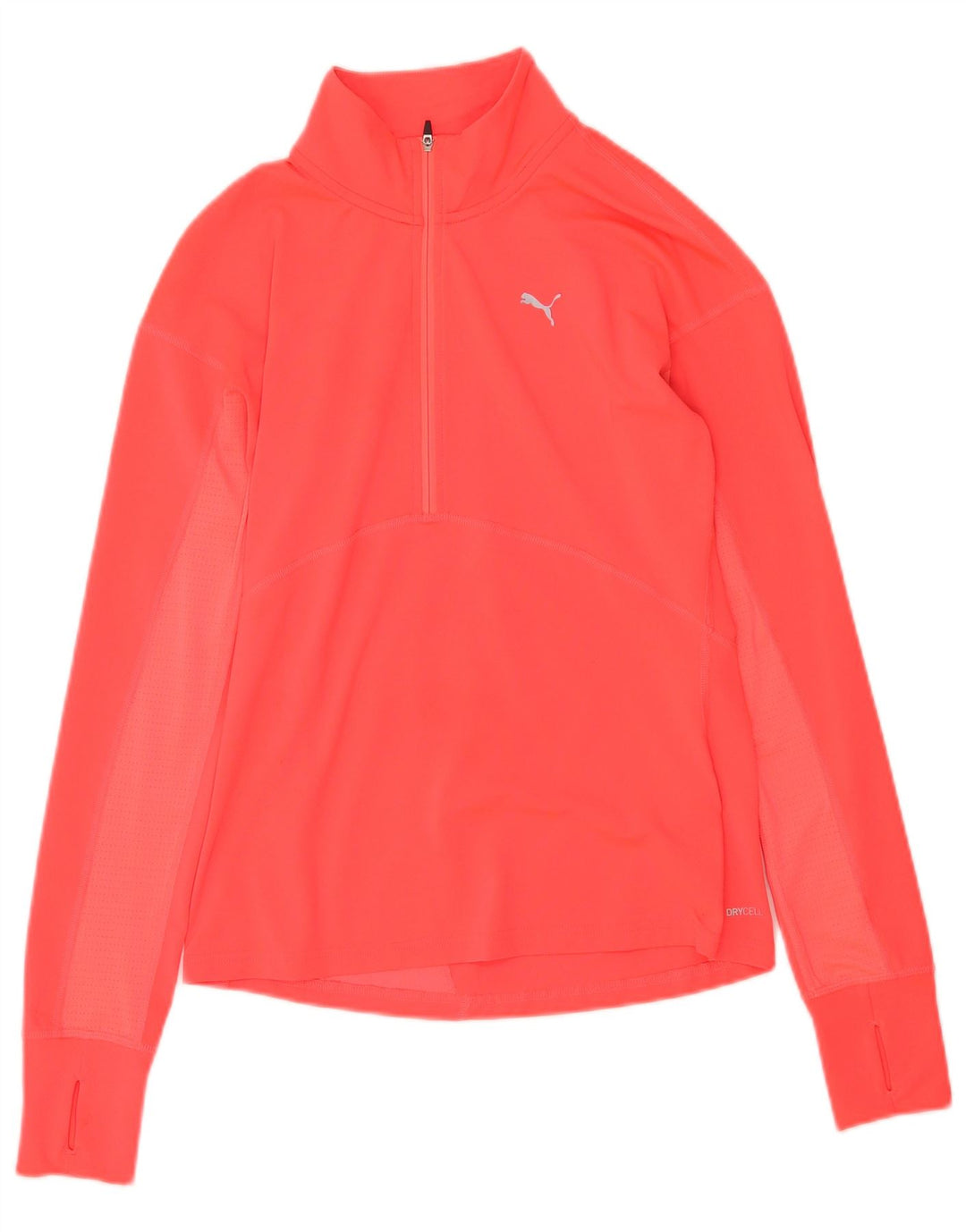 Puma Uomo Running Zip Neck Pullover Tuta da ginnastica Top Small Rosa Poliestere