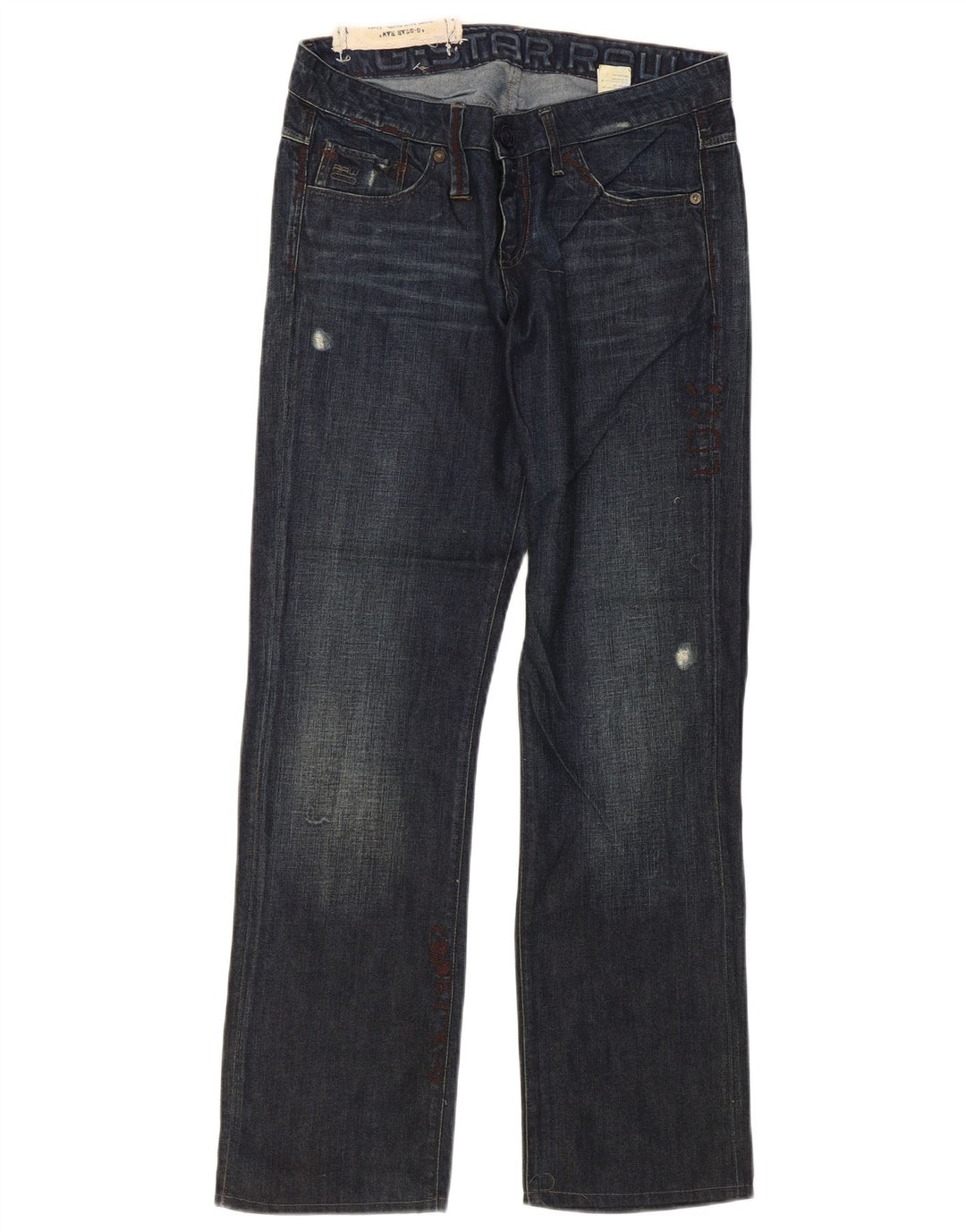 Jeans dritti da donna G-Star W29 L29 cotone blu navy