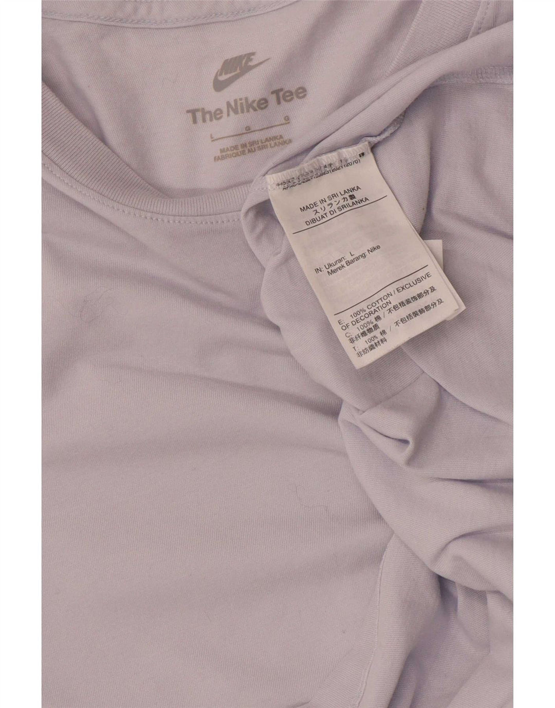 T-shirt Nike da uomo Top Large in cotone viola