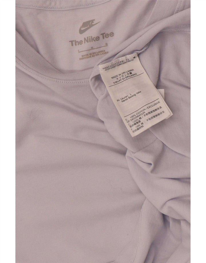 T-shirt Nike da uomo Top Large in cotone viola