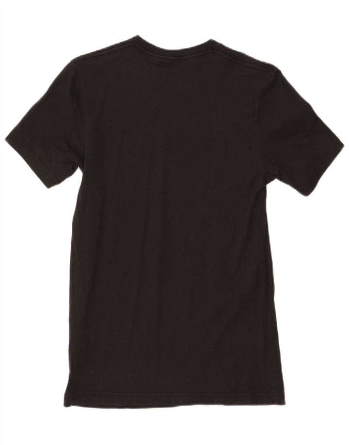 T-shirt grafica da uomo Adidas Top piccola in cotone nero
