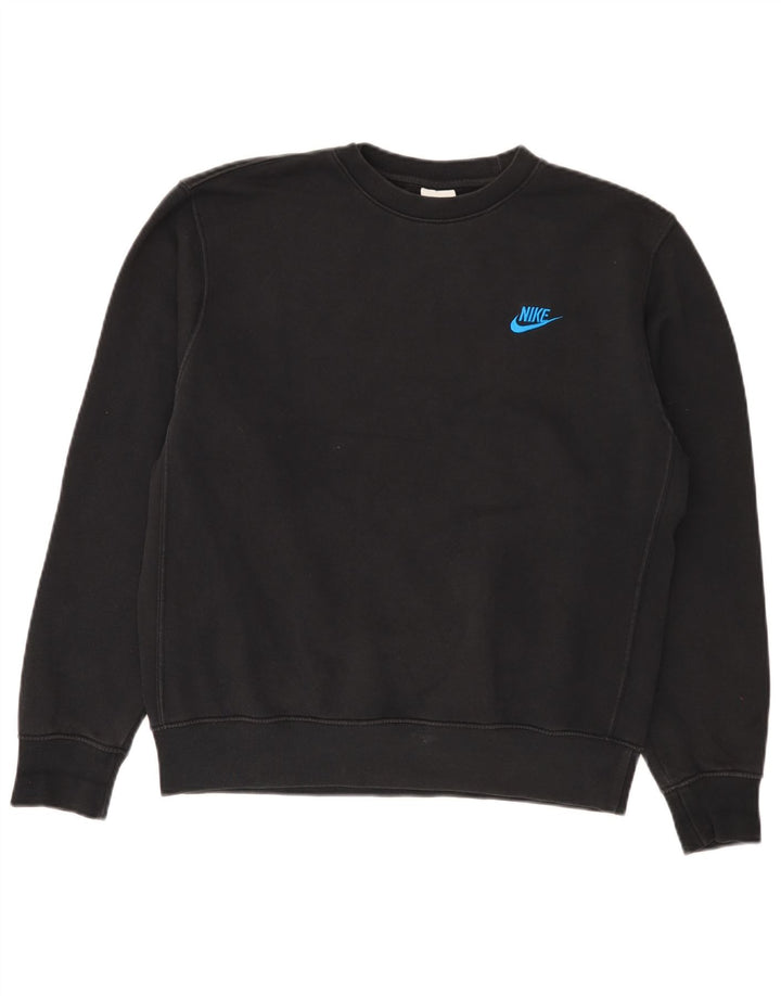 Felpa Nike Uomo Maglione Piccolo Cotone Nero
