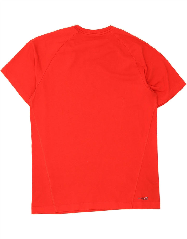 ADIDAS Mens Clima 365 Graphic T-Shirt Top Small Red Vintage Adidas and Second-Hand Adidas from Messina Hembry 