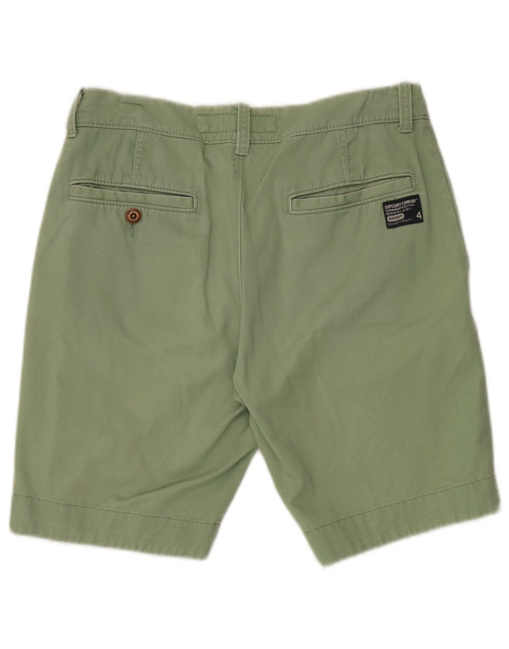 Pantaloncini chino da uomo SUPERDRY piccoli W32 in cotone verde