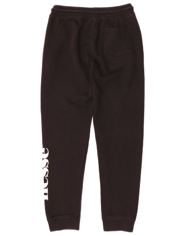 ELLESSE Pantaloni da tuta con grafica da ragazzo Joggers 11-12 anni in cotone nero