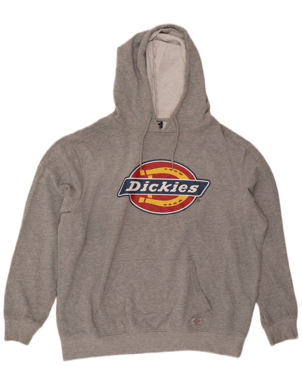 Dickies Felpa con cappuccio grafica da uomo 2XL Cotone chiazzato grigio