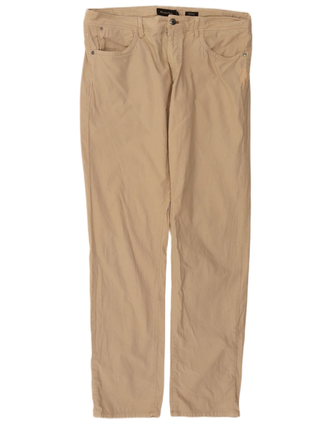 MASSIMO DUTTI Pantaloni casual dritti da uomo EU 44 Large W34 L33 Beige