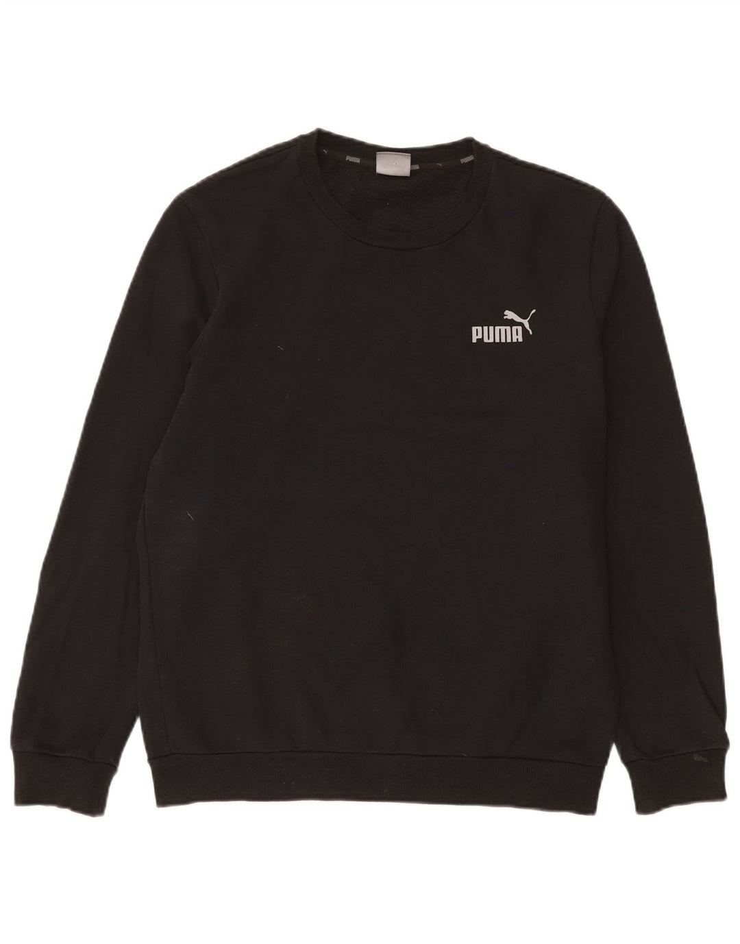 Felpa da uomo Puma Maglione piccolo cotone nero
