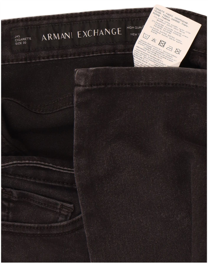 Jeans slim da donna Armani Jeans W30 L28 cotone nero