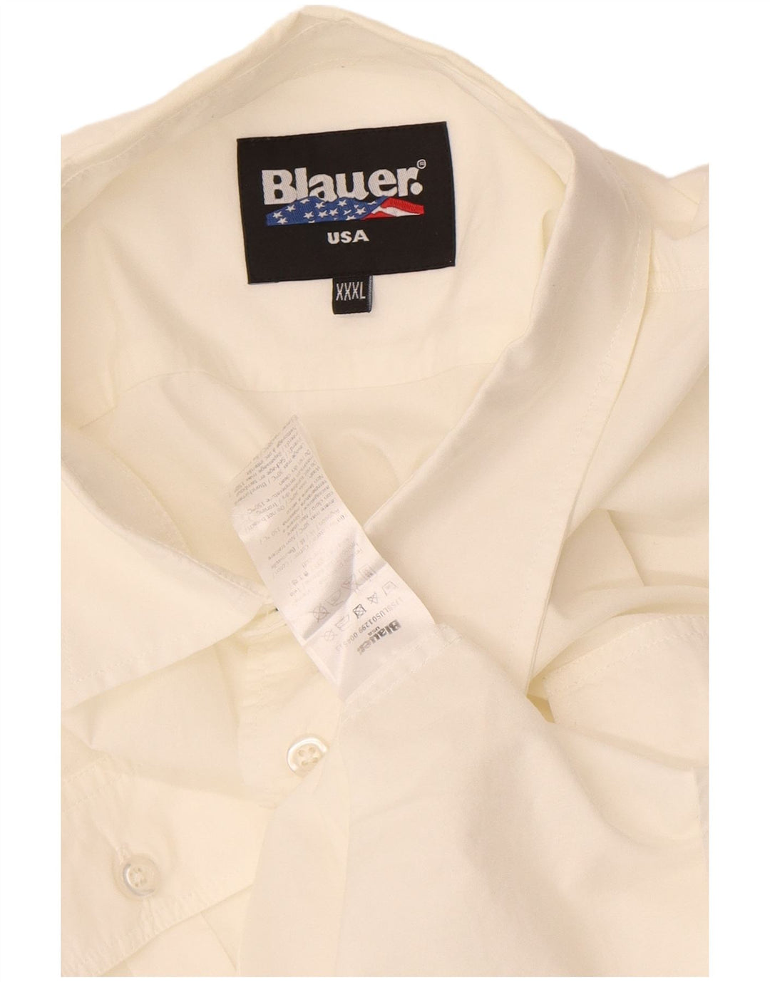 Camicia Blauer Uomo 3XL Cotone Bianco