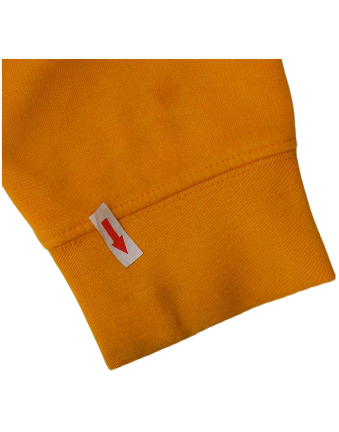 Maglione con cappuccio grafico da uomo Champion in cotone giallo medio