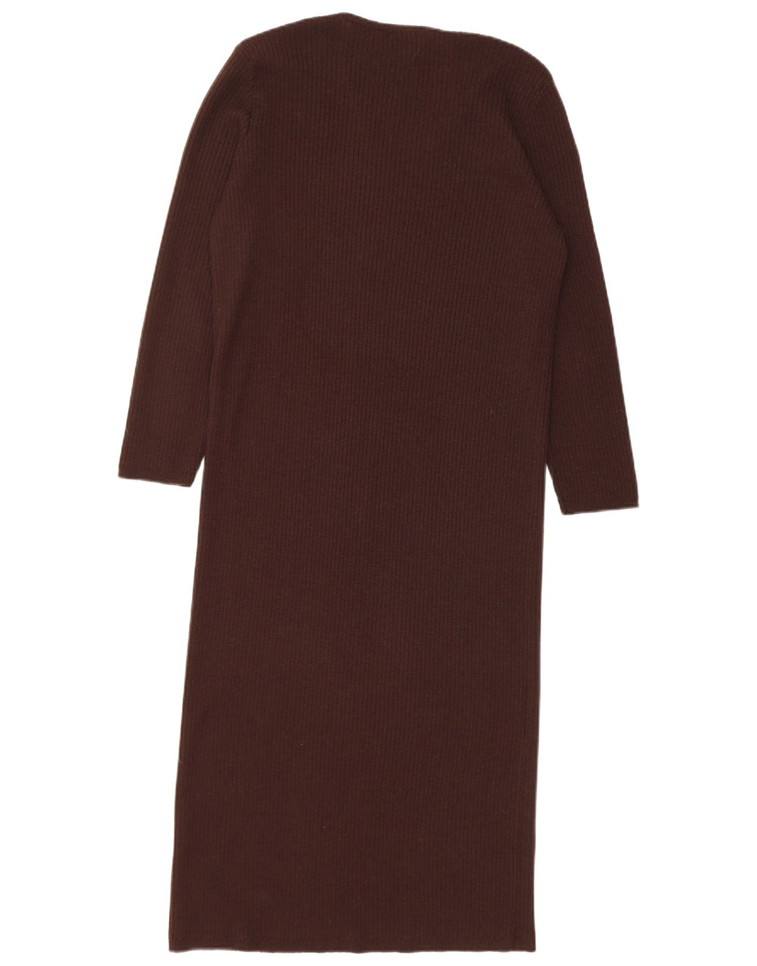 Abito maglione da donna Luisa Spagnoli UK 12 Lana vergine marrone medio