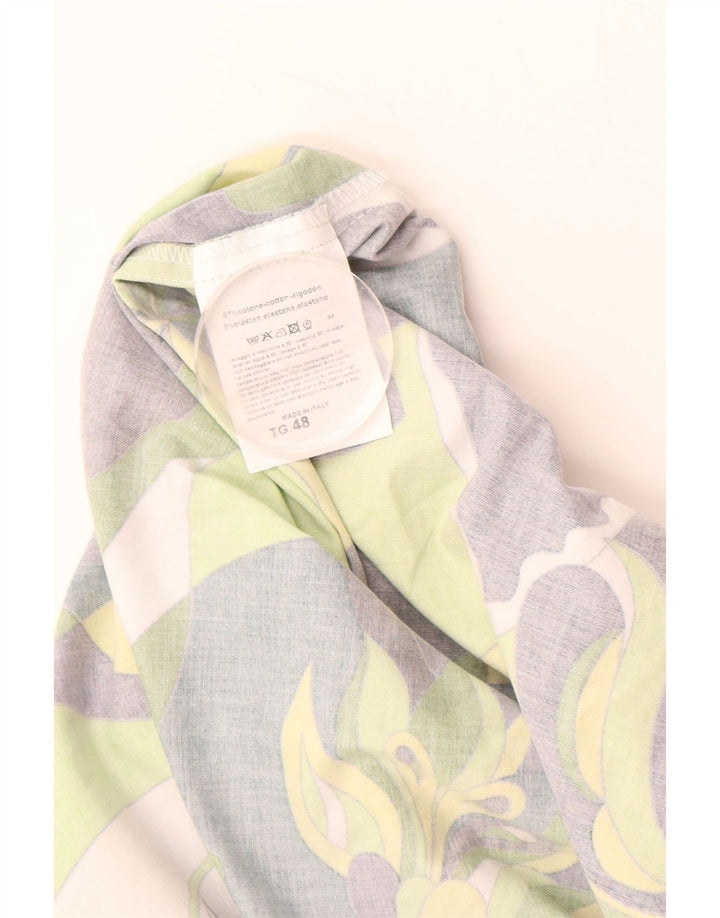 VINTAGE Prendisole Donna IT 48 XL Cotone Floreale Multicolore