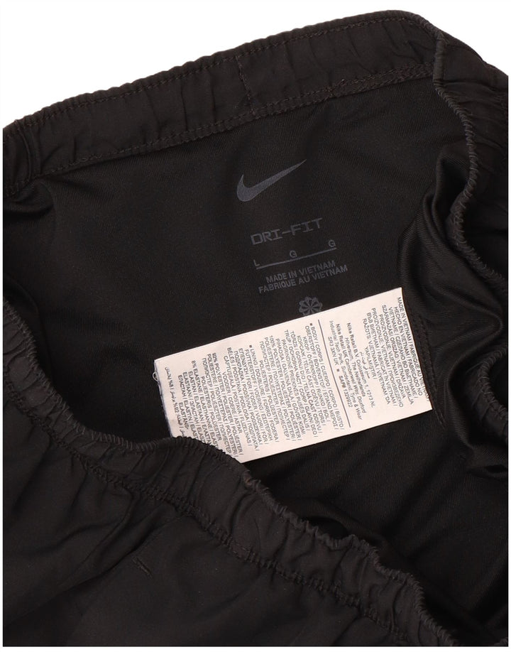Pantaloncini sportivi Nike Dri Fit da uomo, grandi, in poliestere nero