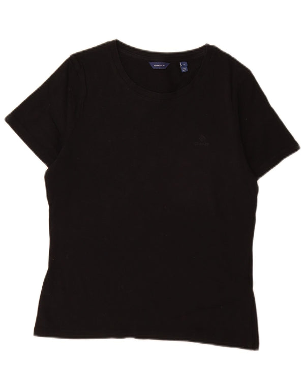 T-shirt da donna Gant Top UK 10 piccola in cotone nero