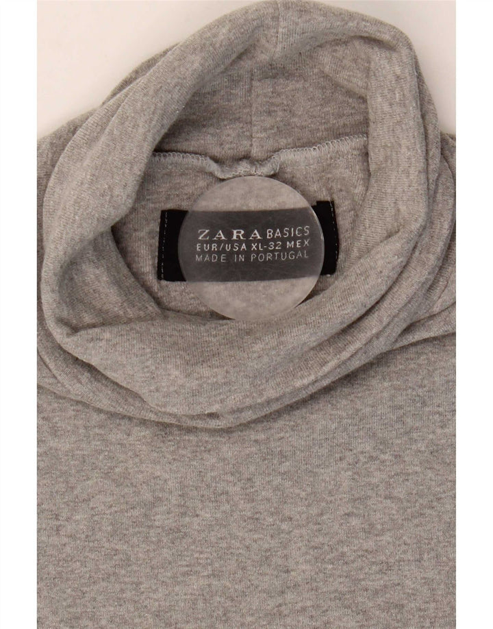 T-shirt Zara da donna Top UK 18 XL Grigia