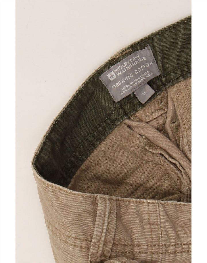MOUNTAIN WAREHOUSE Pantaloncini cargo da uomo W38 XL Cotone beige