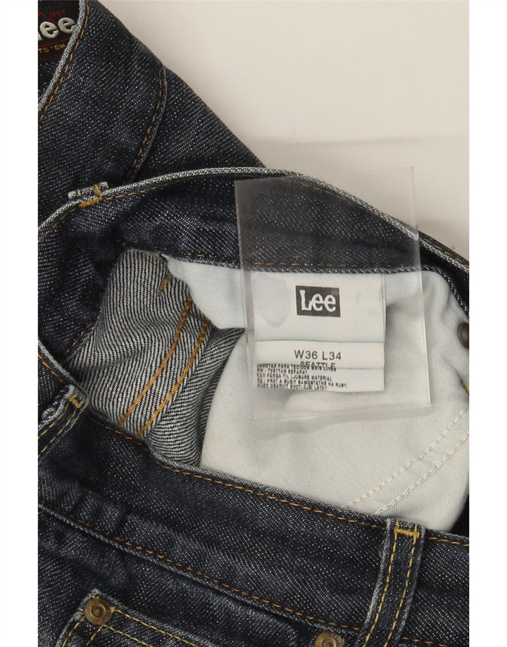 Jeans dritti da uomo Lee Seattle W36 L34 cotone blu