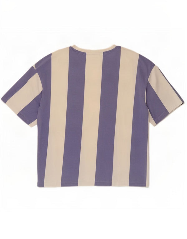 Jack & Jones T-shirt da uomo Top grande in cotone a righe viola