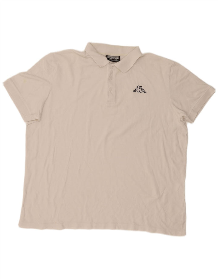 Polo Kappa Uomo 2XL Cotone Bianco