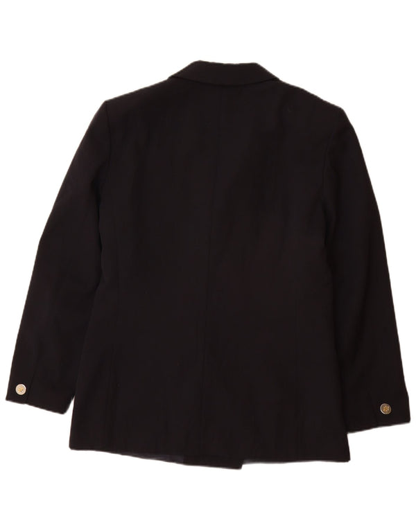 Giacca blazer doppiopetto da donna Daniel Hechter UK 12 medio blu navy