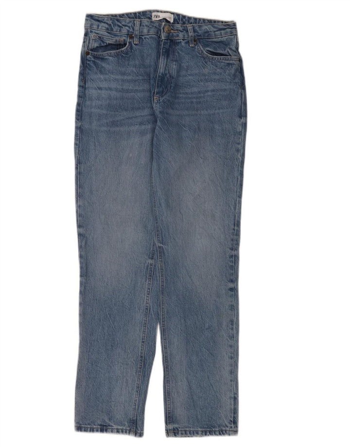 Jeans dritti da donna Zara EU 40 medi W30 L31 Blu