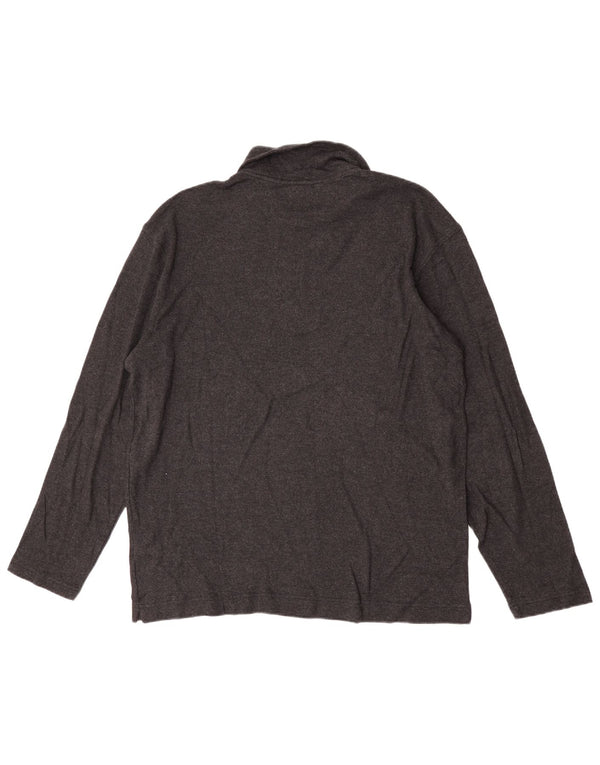 Polo Uomo Manica Lunga Trussardi Jeans 2XL Cotone Grigio