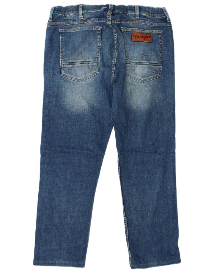 Jeans dritti da uomo Greensboro WRANGLER W36 L27 cotone blu