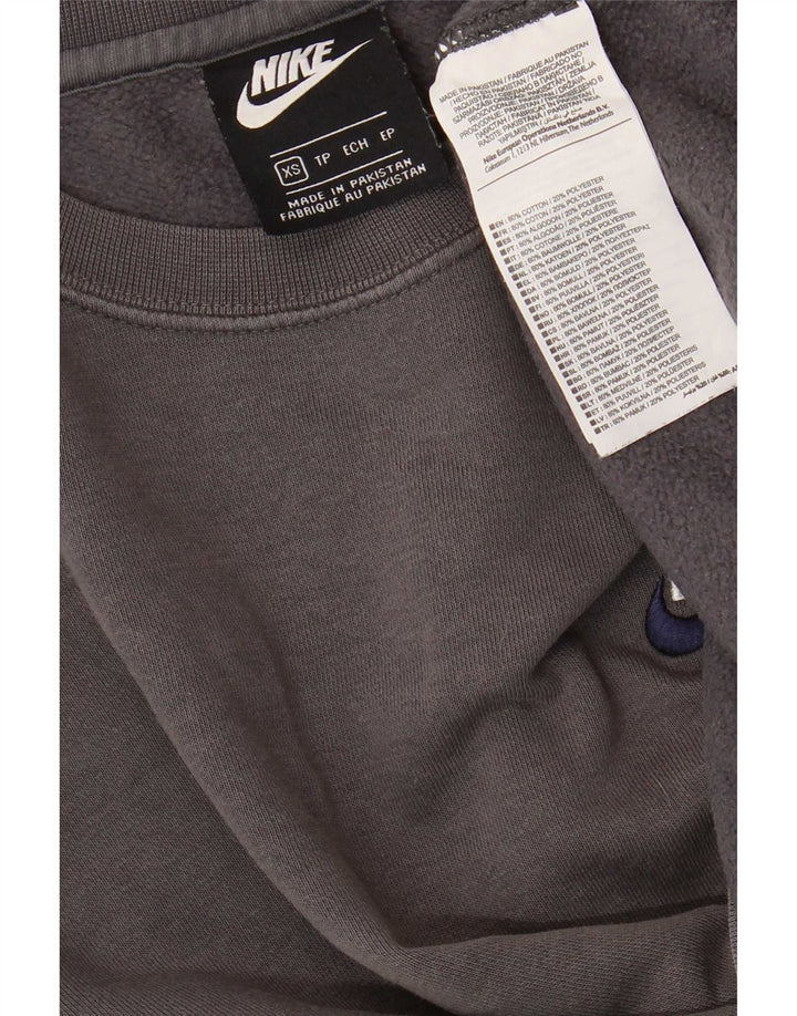 Felpa Nike Uomo Maglia XS Cotone Grigio