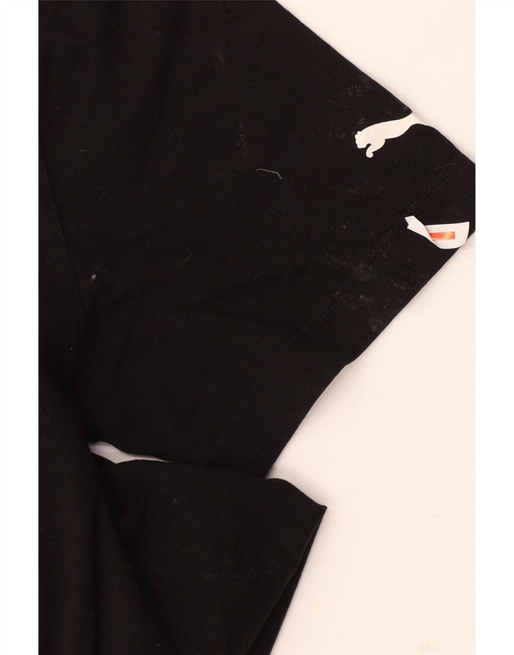 T-shirt grafica da uomo Puma Top color block nero medio