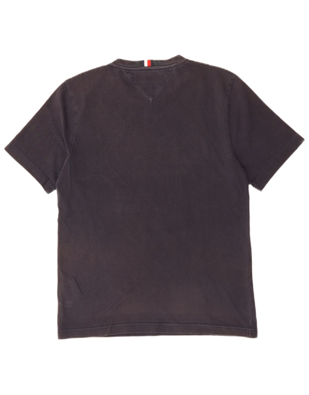 TOMMY HILFIGER T-shirt grafica da uomo Top Small in cotone blu navy