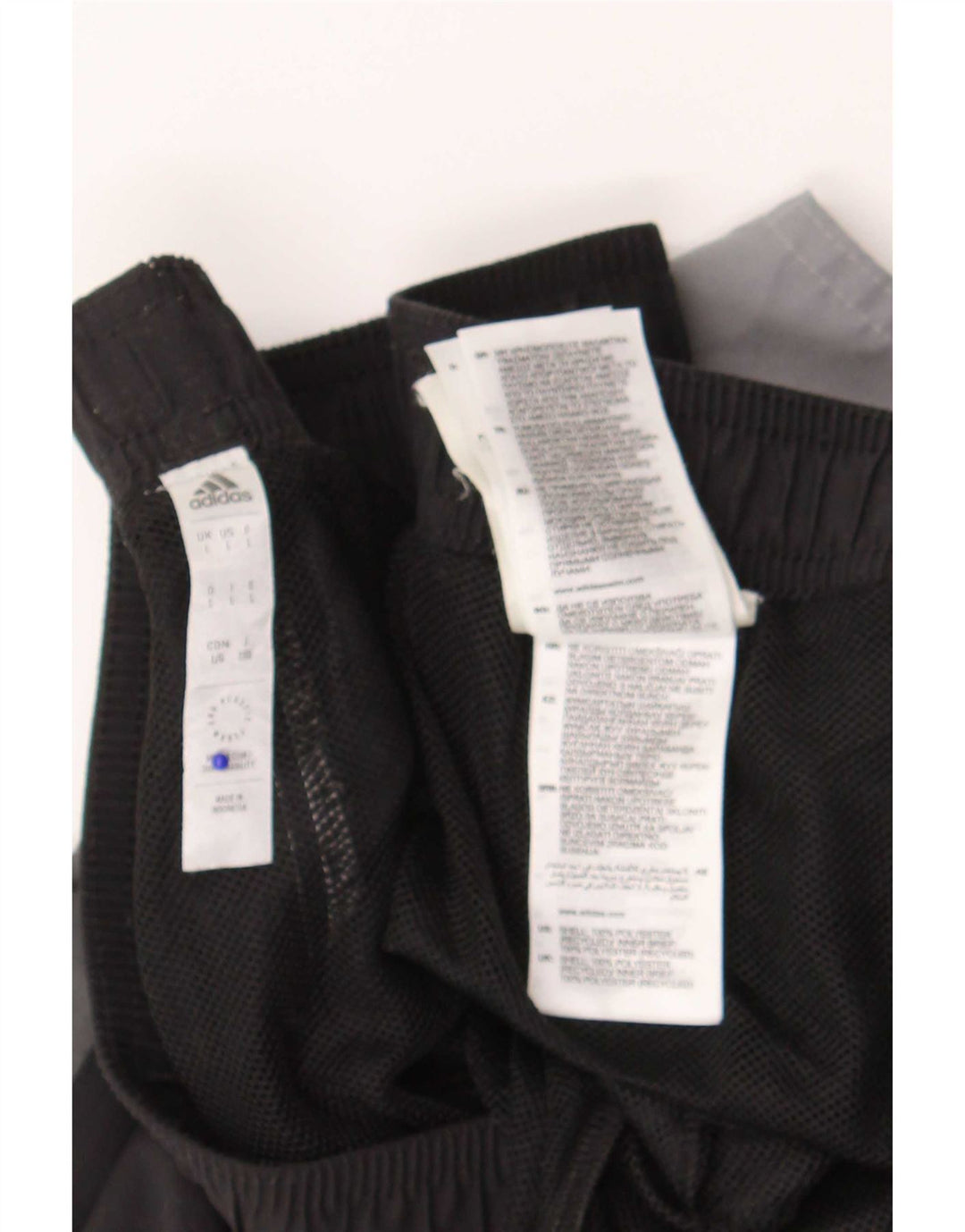 Pantaloncini sportivi da uomo Adidas Large in poliestere color block grigio