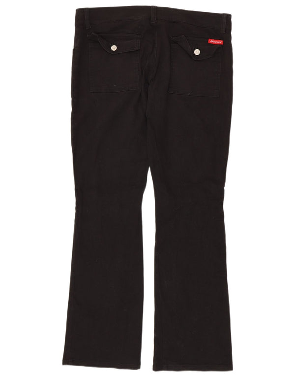 Dickies Pantaloni casual bootcut da donna US 11 Large W34 L31 Cotone nero