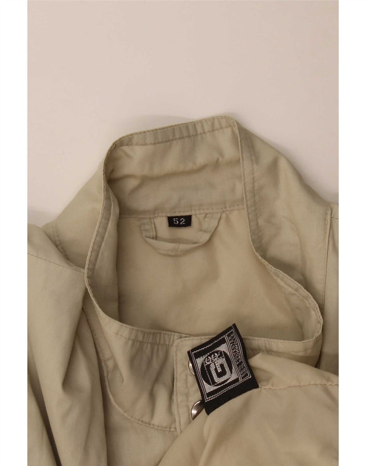 Giubbotto bomber vintage da uomo IT 52 XL Poliestere beige