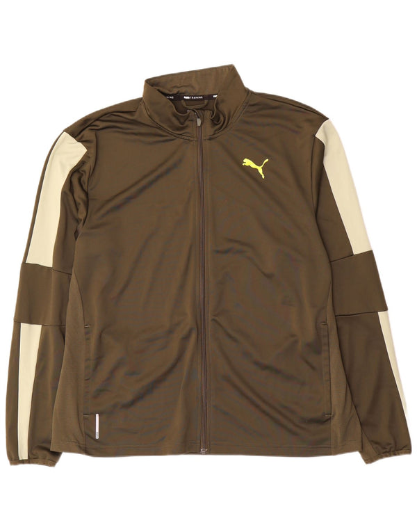 Giacca da tuta da uomo Puma XL Verde Colourblock Poliestere
