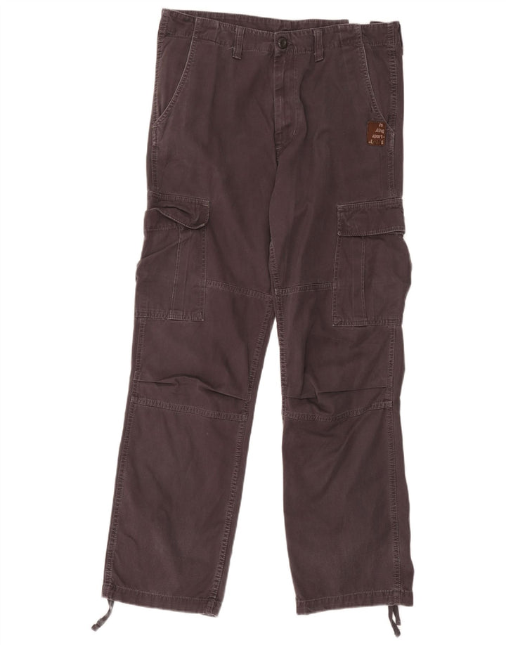 Pantaloni cargo dritti da uomo Carhartt W34 L34 cotone grigio