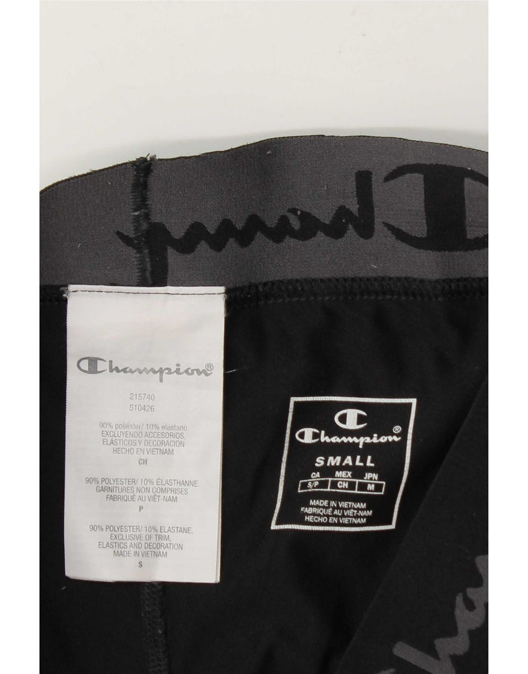 Leggings grafici da uomo Champion Small W27 L27 poliestere nero
