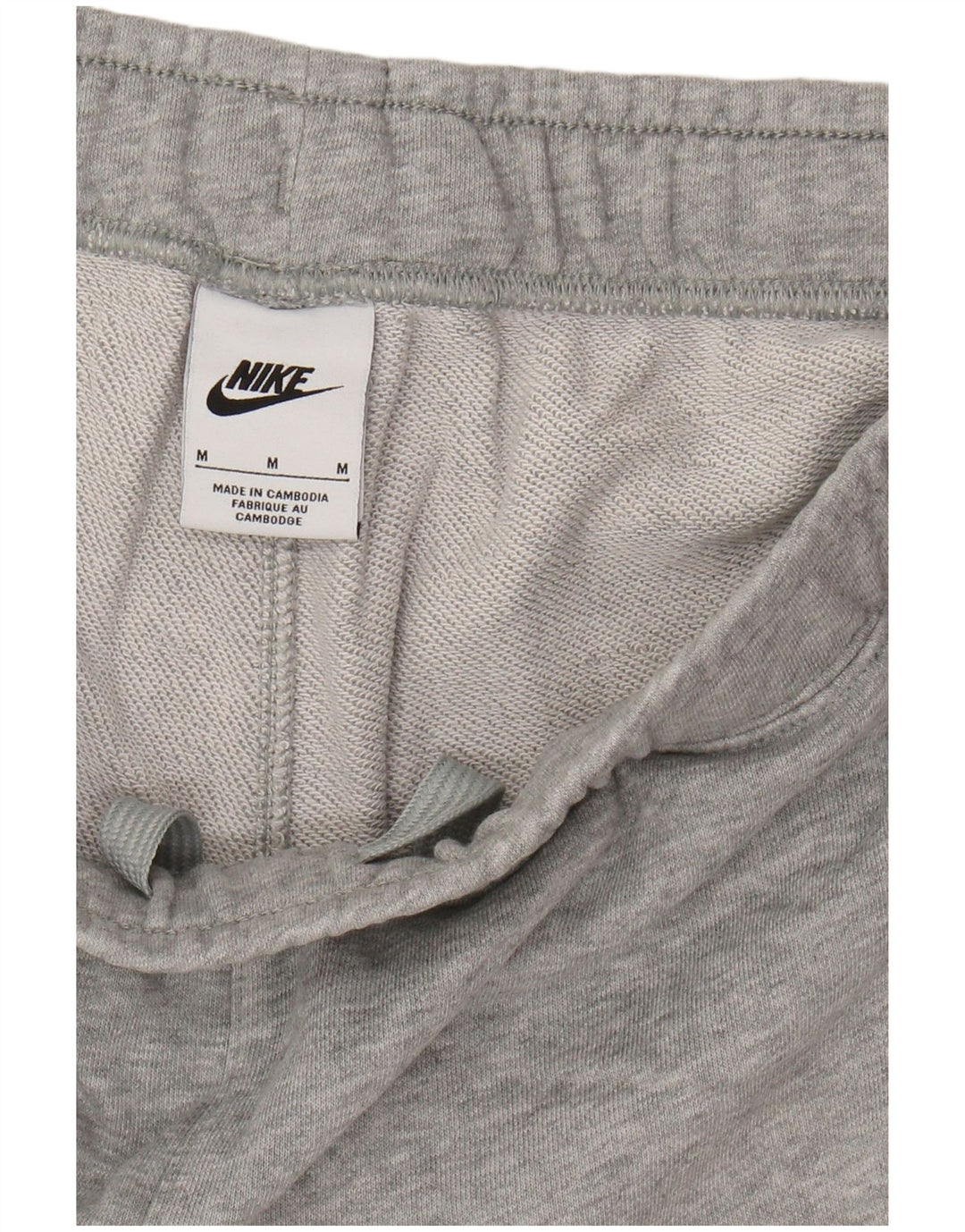 NIKE Pantaloncini sportivi grafici da uomo in cotone color block grigio medio