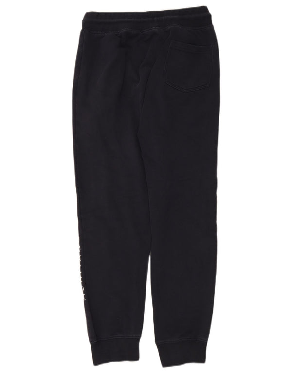 Ellesse Pantaloni da tuta da uomo con grafica Joggers piccoli in cotone blu navy