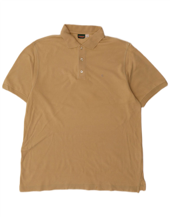 Polo da uomo INVICTA grande in cotone beige