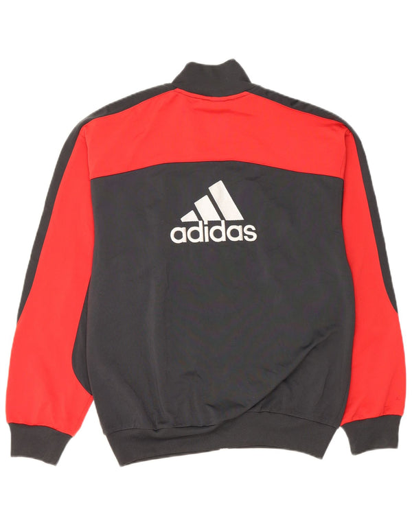 Giacca da ginnastica grafica da ragazzo Adidas 13-14 anni Colorblock grigio