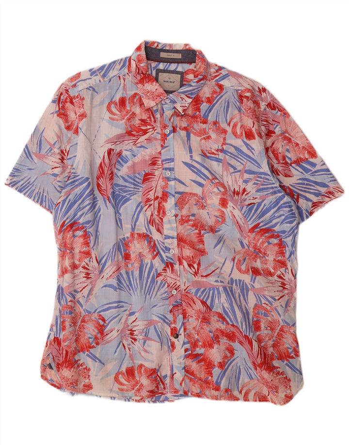 Camicia a maniche corte da uomo White Stuff XL multicolore floreale hawaiana