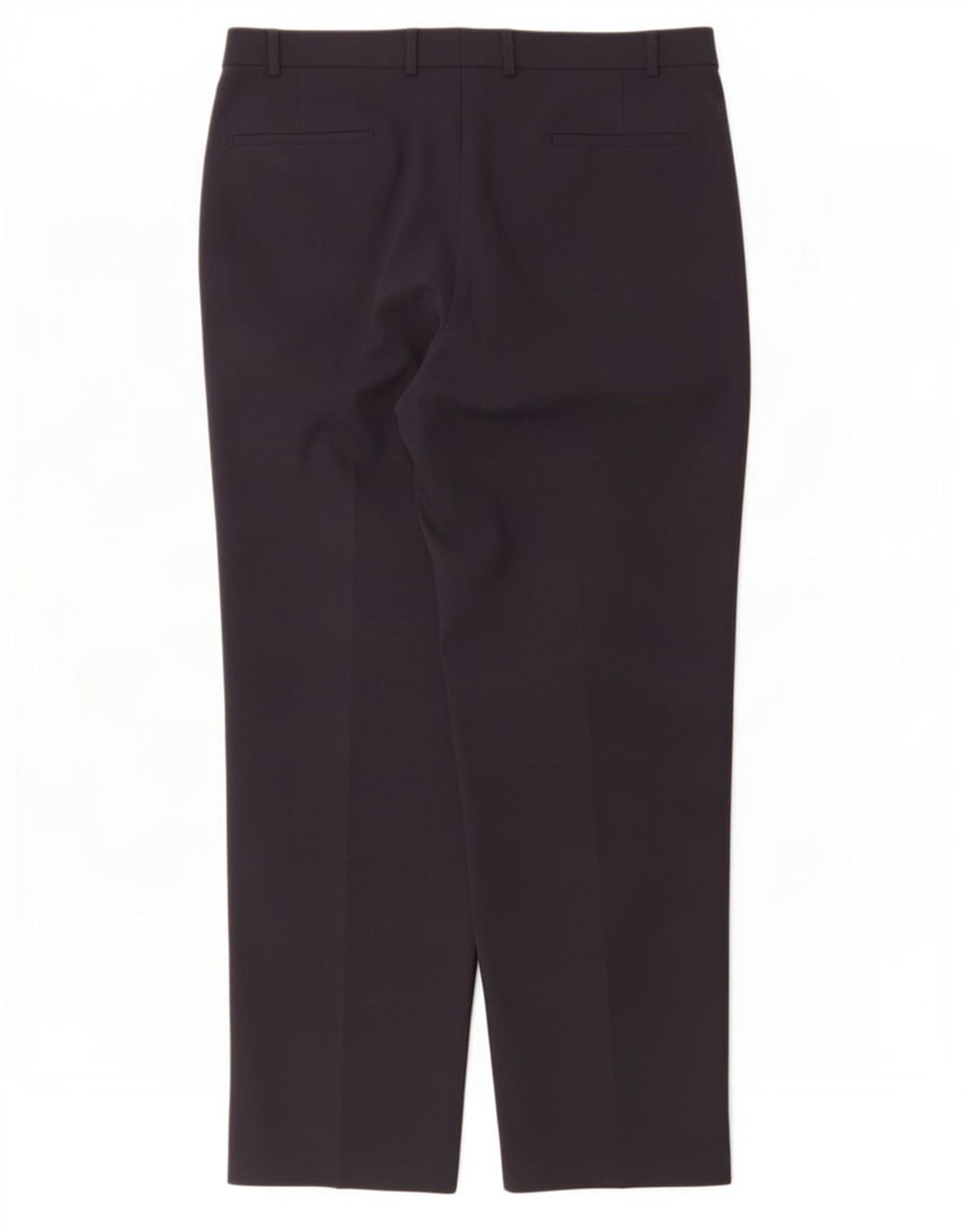 Pantaloni da abito con pegging da uomo Marks & Spencer W38 L31 poliestere blu navy