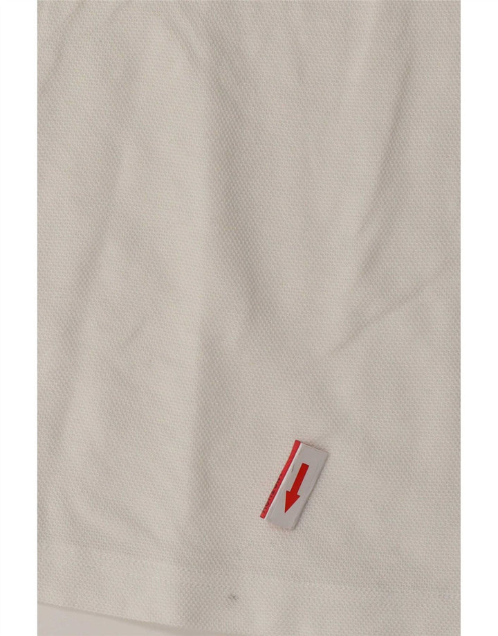 Polo da uomo Hugo Boss in cotone color block bianco medio