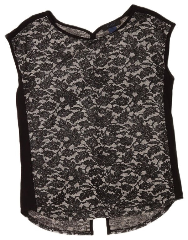 Camicetta da donna Oasis Top UK 10 Piccolo poliestere floreale nero