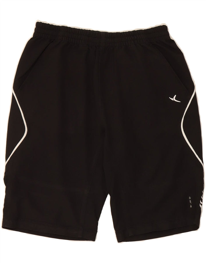 DOMYOS Mens Sport Shorts Small  Black Vintage Domyos and Second-Hand Domyos from Messina Hembry 
