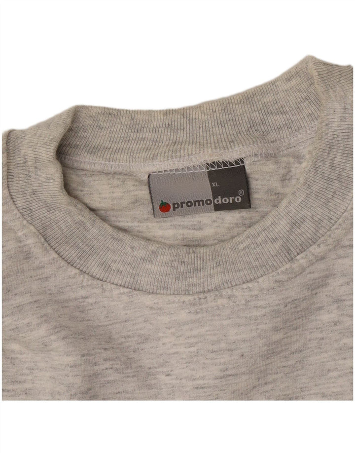 Felpa da uomo Adams Maglione XL Cotone chiazzato grigio