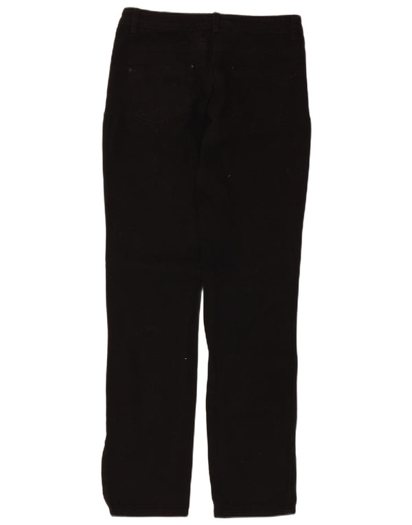 Pantaloni casual slim fit da donna M&Co UK 10 Small W30 L29 Cotone nero