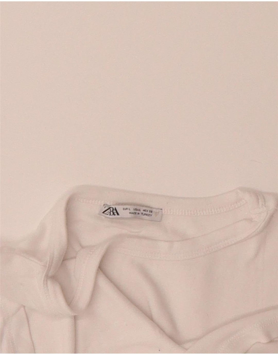 ZARA Womens T-Shirt Top UK 14 Large White Vintage Zara and Second-Hand Zara from Messina Hembry 